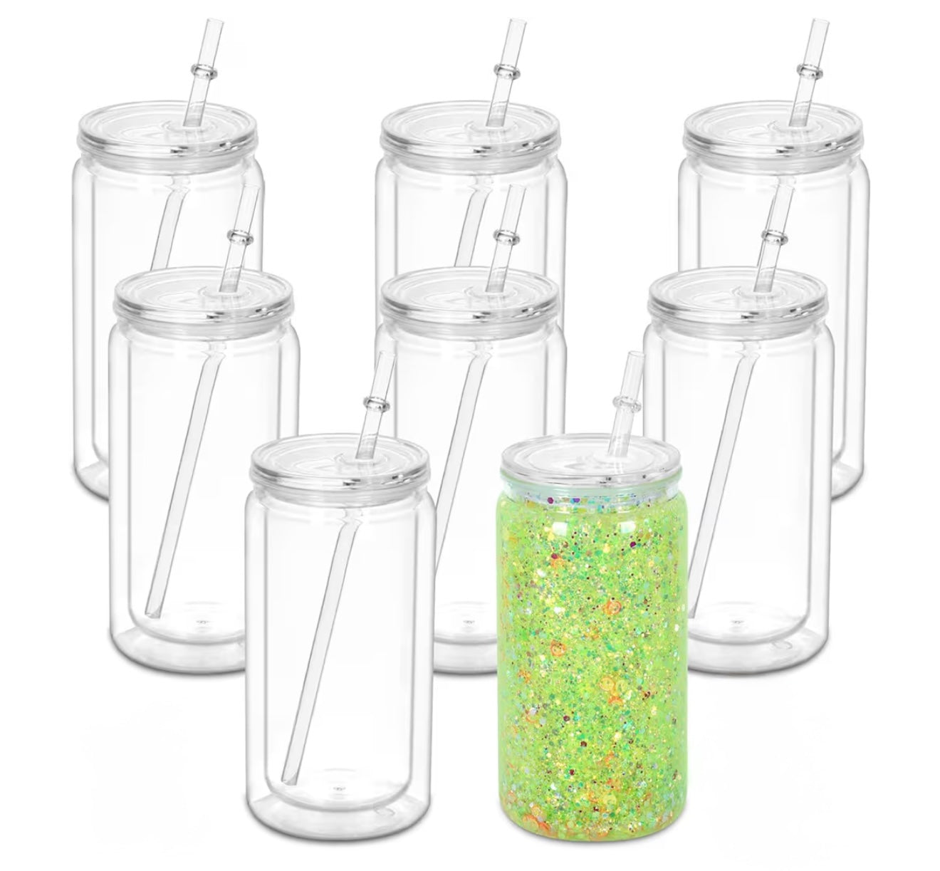 16oz Snowglobe Cups