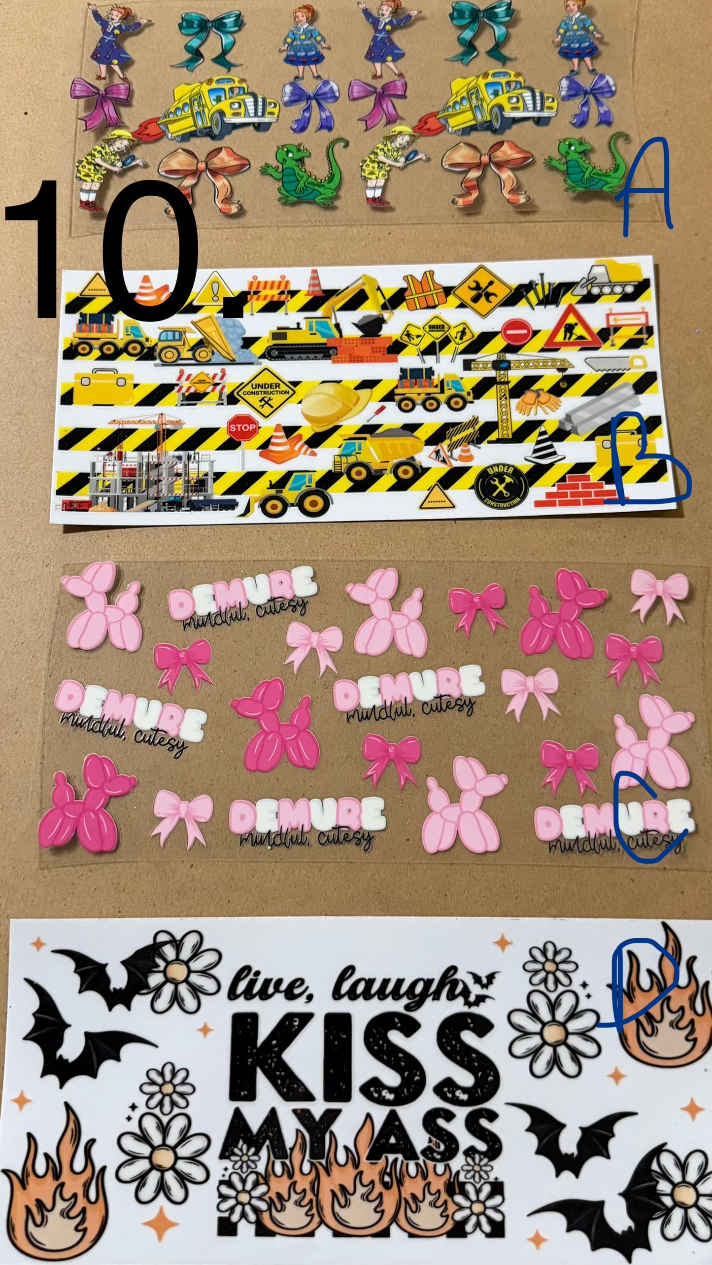 Cup Wraps 1-40