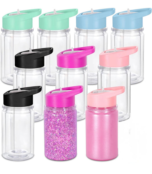 10oz Snow-globe Water bottle
