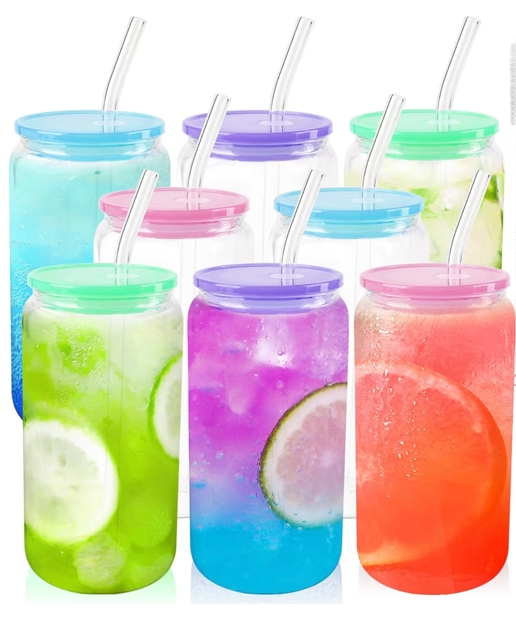 Clear- Colored Lid